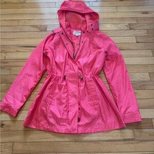 Pink Polka Dot Utility Jacket Size Small